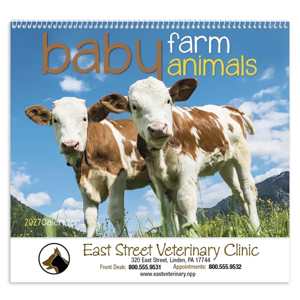 Baby Farm Animals - Spiral... from ASI 40480 Koozie Group / Norwood Triumph Calendar