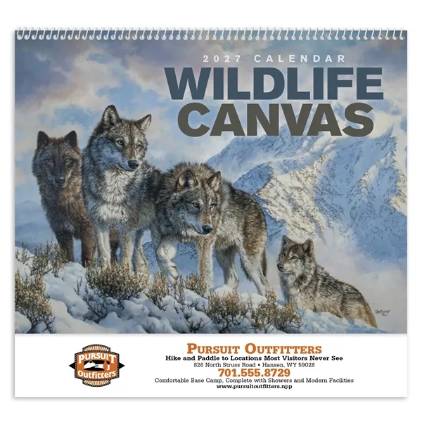 Wildlife Canvas - Spiral... from ASI 40480 Koozie Group / Norwood Triumph Calendar
