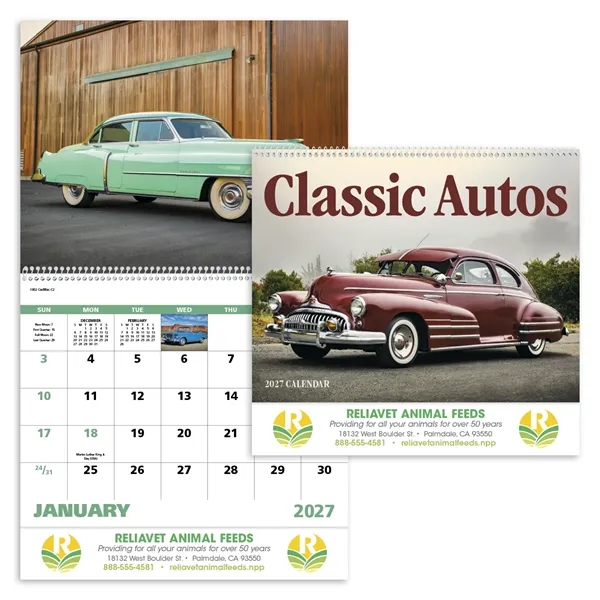 Classic Autos - Spiral... from ASI 40480 Koozie Group / Norwood Triumph Calendar