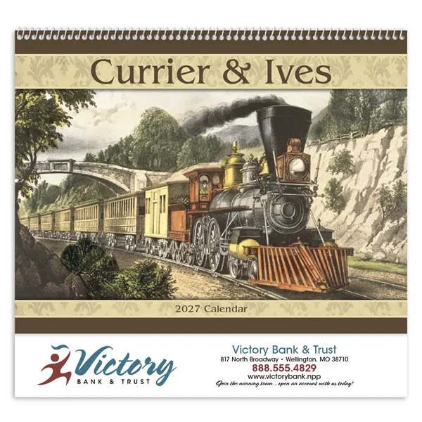 Currier & Ives - Spiral... from ASI 40480 Koozie Group / Norwood Triumph Calendar