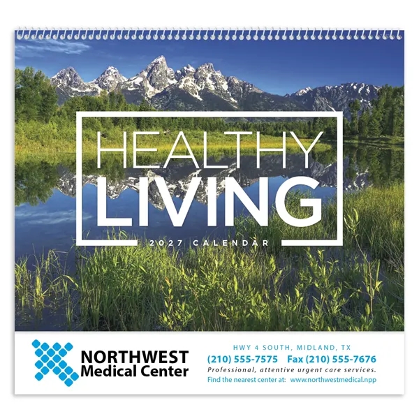 Healthy Living - Spiral... from ASI 40480 Koozie Group / Norwood Triumph Calendar