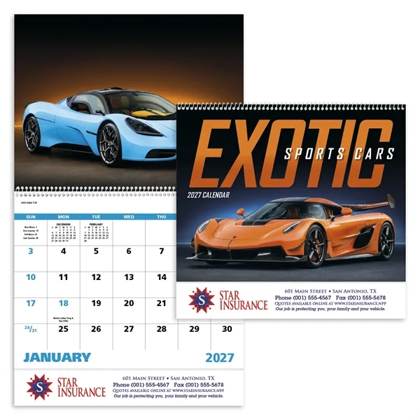 Exotic Sports Cars - Spiral... from ASI 40480 Koozie Group / Norwood Triumph Calendar