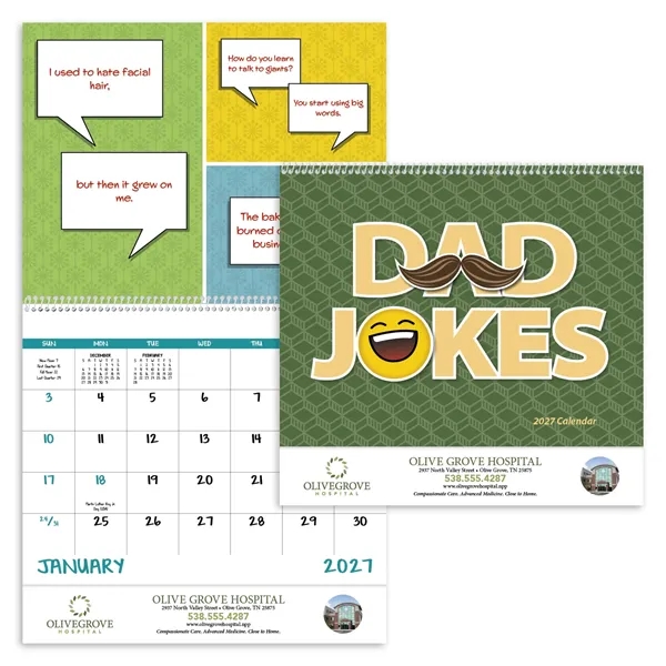 Dad Jokes - Spiral... from ASI 40480 Koozie Group / Norwood Triumph Calendar