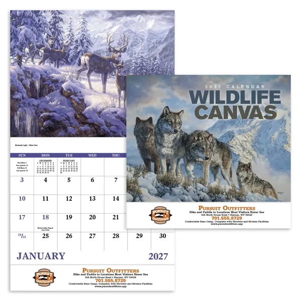 Wildlife Canvas - Stapled... from ASI 40480 Koozie Group / Norwood Triumph Calendar