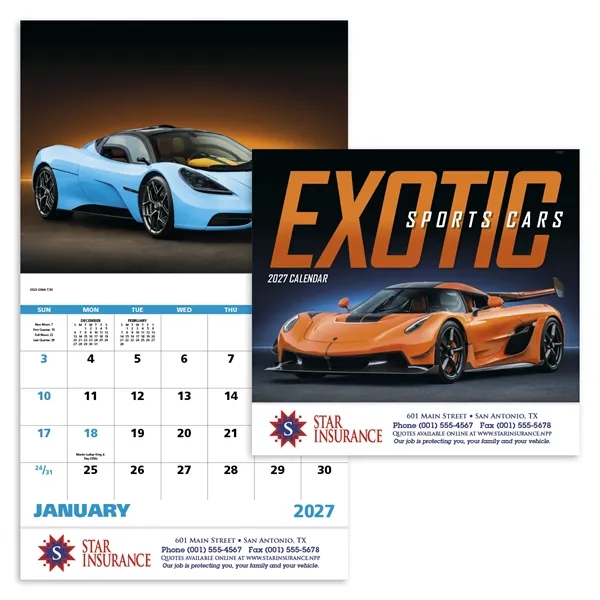 Exotic Sports Cars - Stapled... from ASI 40480 Koozie Group / Norwood Triumph Calendar