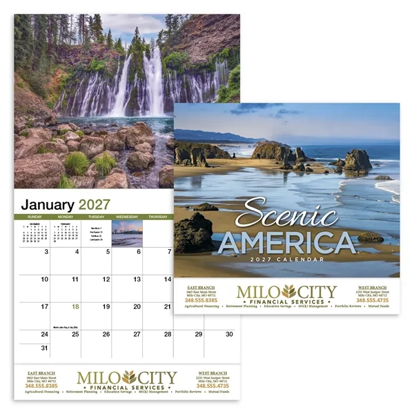 Scenic America® Appointment Calendar - Stapled... from ASI 40480 Koozie Group / HotLine®