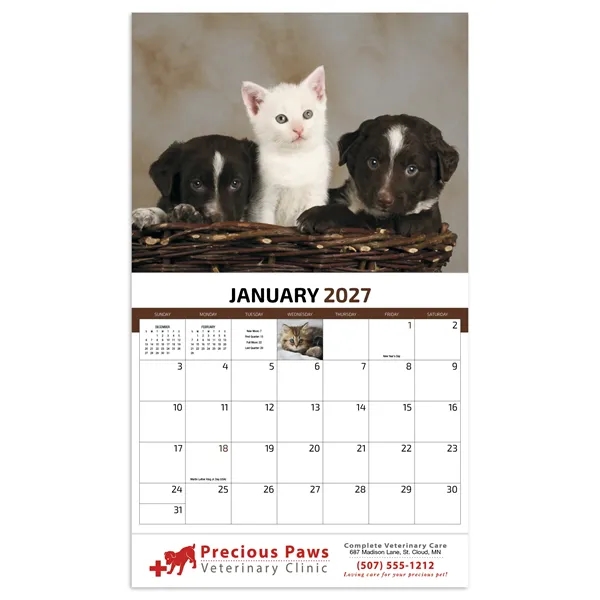 Four Paws Appointment Calendar - Stapled... from ASI 40480 Koozie Group / HotLine®