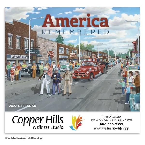 America Remembered Appointment Calendar - Stapled... from ASI 40480 Koozie Group / HotLine®