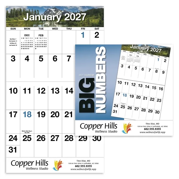 Big Numbers Appointment Calendar - Stapled... from ASI 40480 Koozie Group / HotLine®