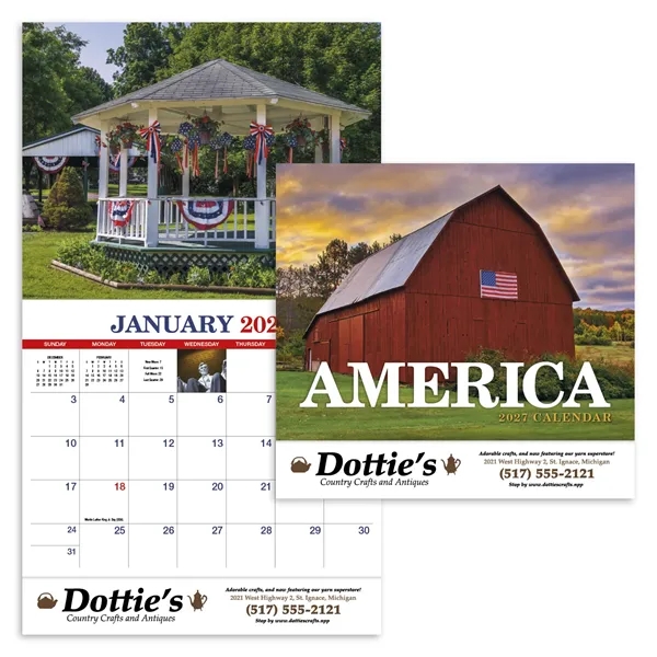 America Appointment Calendar - Stapled... from ASI 40480 Koozie Group / HotLine®