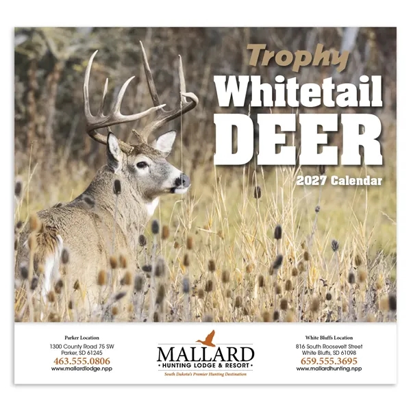 Trophy Whitetail Deer Appointment Calendar - Stapled... from ASI 40480 Koozie Group / HotLine®
