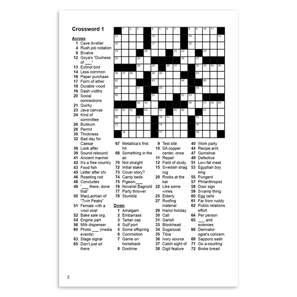 5 1/2" x 8 1/2" 64-page Puzzling! book on 50# offset... from ASI 40480 Koozie Group / Norwood Triumph Calendar