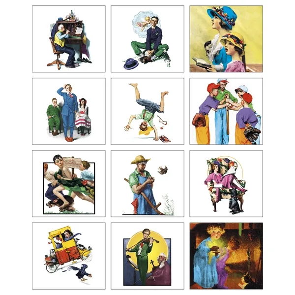 Norman Rockwell Mini Calendar... from ASI 40480 Koozie Group / HotLine®
