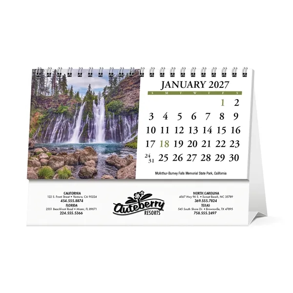 Scenic America® Desk Tent Calendar... from ASI 40480 Koozie Group / HotLine®