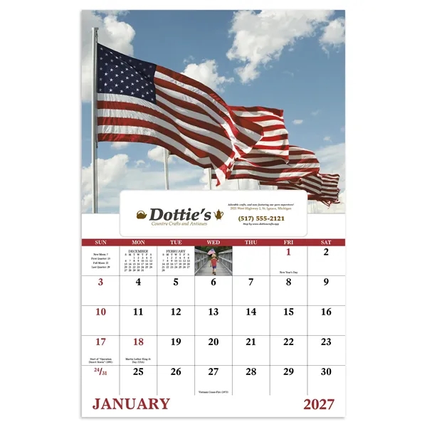 Celebrate America - Window.... from ASI 40480 Koozie Group / Norwood Triumph Calendar