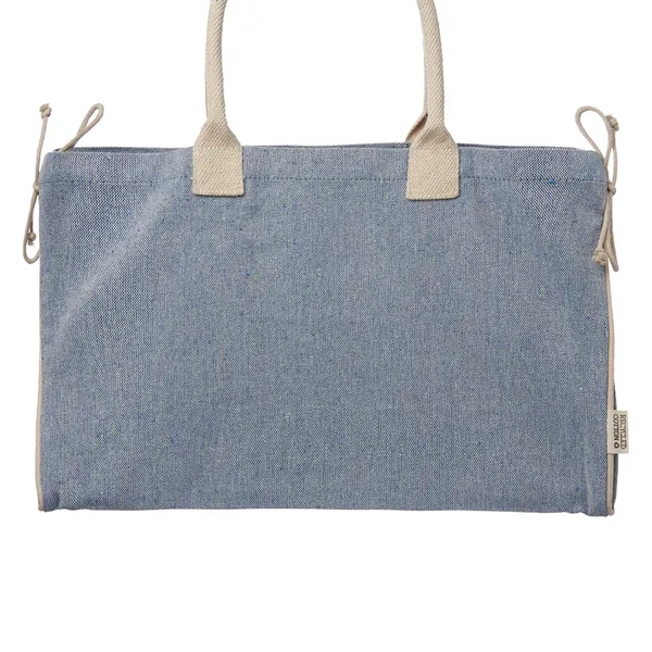 Recycled cotton canvas tote bag with padded handles.... from ASI 39552 BEL Promo