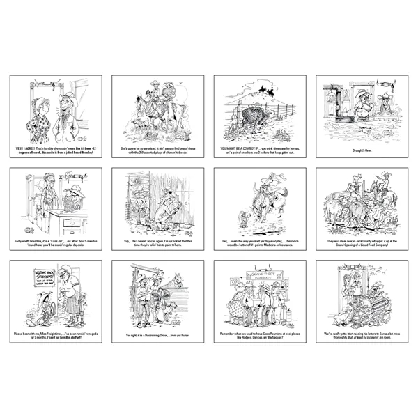 Press-N-Stick Cowboy Calendar... from ASI 40480 Koozie Group