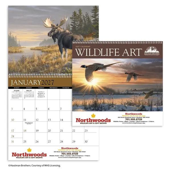Wildlife Art by the Hautman Brothers... from ASI 40480 Koozie Group / Norwood Triumph Calendar