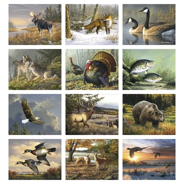 Wildlife Art by the Hautman Brothers... from ASI 40480 Koozie Group / Norwood Triumph Calendar