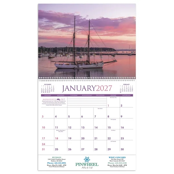 New England... from ASI 40480 Koozie Group / Norwood Triumph Calendar