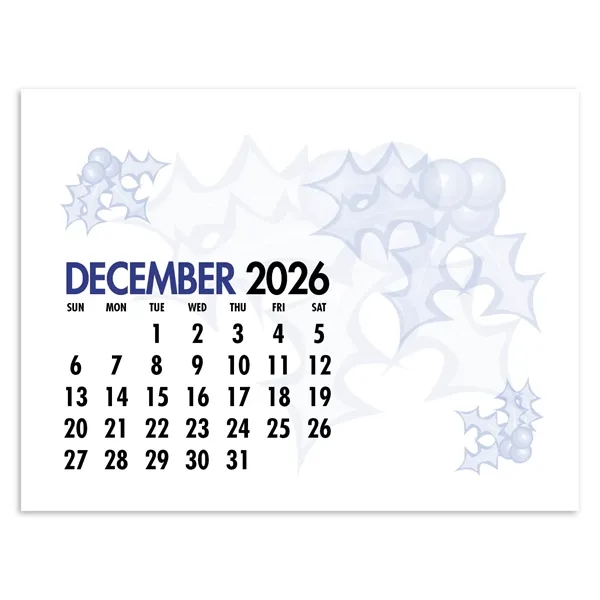 6" x 5" 2024 stand-up desk calendar on 43 pt mount... from ASI 40480 Koozie Group / Norwood Triumph Calendar