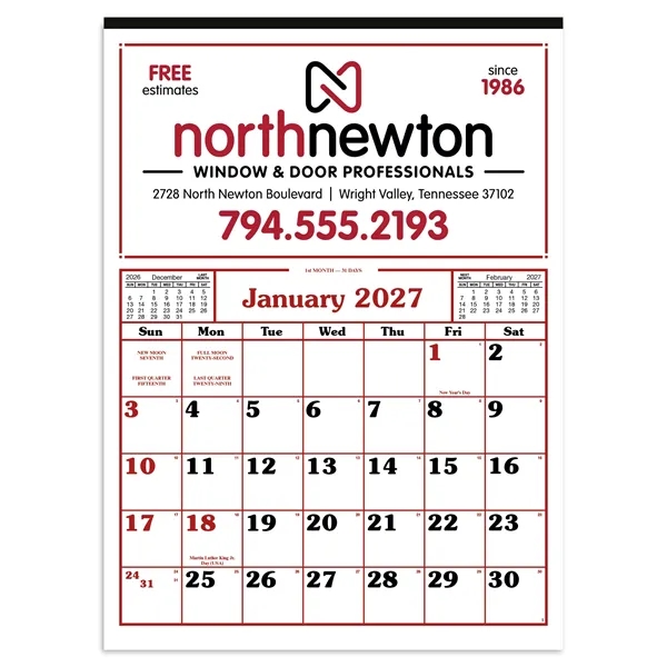 Commercial 12-Sheet Calendar... from ASI 40480 Koozie Group