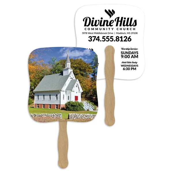 Little White Church - Pictorial Fan... from ASI 40480 Koozie Group