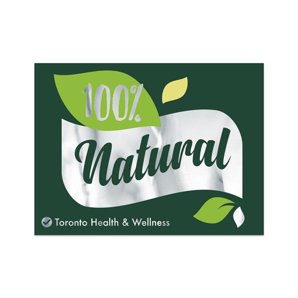 3" x 4" rectangular chrome polyester decal with permanent adhesive backing,... from ASI 56950 Gill Studios Inc / Gill-Line®