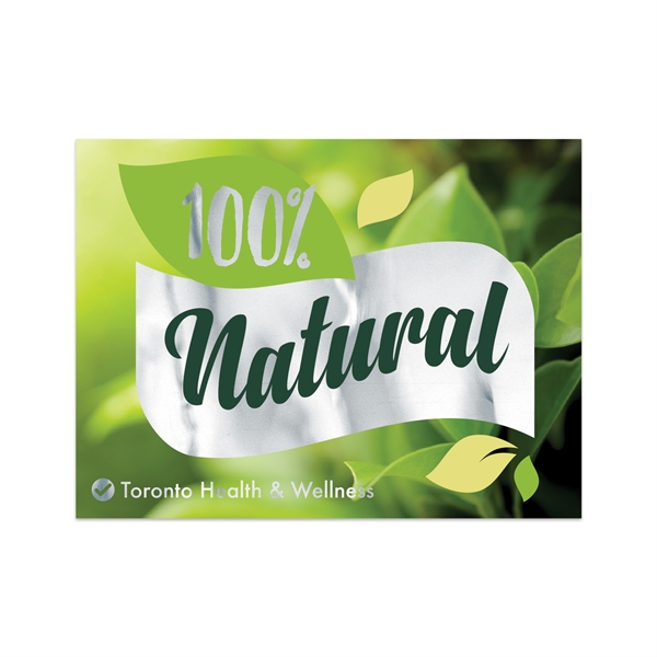 3" x 4" rectangular chrome polyester decal with permanent adhesive backing,... from ASI 56950 Gill Studios Inc / Gill-Line®