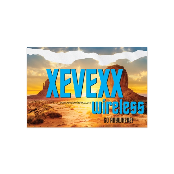 2" x 3" rectangular clear polyester decal with permanent adhesive backing,... from ASI 56950 Gill Studios Inc / Gill-Line®