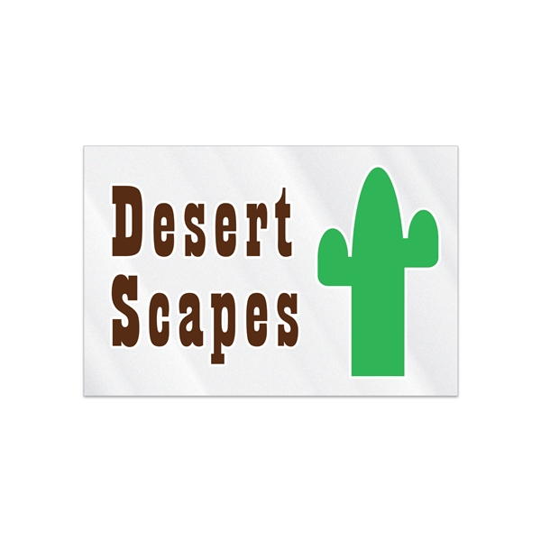 2" x 3" rectangular clear polyester decal with ultra removable adhesive... from ASI 56950 Gill Studios Inc / Gill-Line®