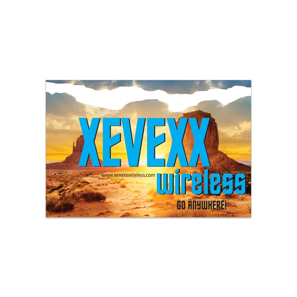 2" x 3" rectangular white static vinyl decal with static backing,... from ASI 56950 Gill Studios Inc / Gill-Line®