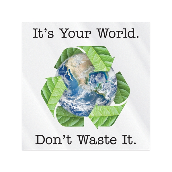 3" x 3" clear polyester square decal with permanent adhesive backing,... from ASI 56950 Gill Studios Inc / Gill-Line®