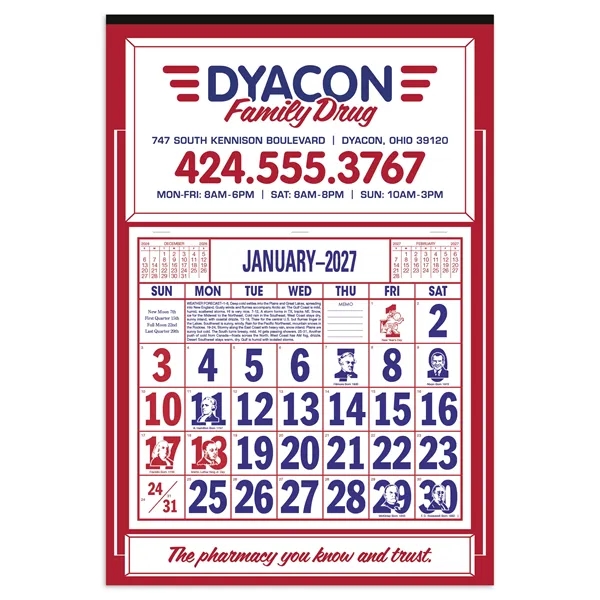 Apron Calendar... from ASI 40480 Koozie Group