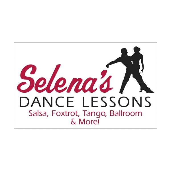 3" x 5" rectangular white static vinyl decal with static backing,... from ASI 56950 Gill Studios Inc / Gill-Line®