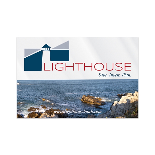 3" x 4" rectangular clear polyester decal with ultra removable adhesive... from ASI 56950 Gill Studios Inc / Gill-Line®