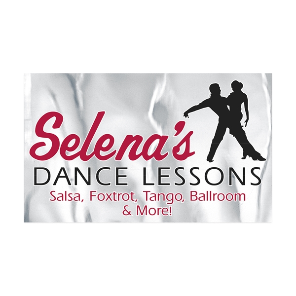 3" x 5" rectangular chrome polyester decal with permanent adhesive backing,... from ASI 56950 Gill Studios Inc / Gill-Line®