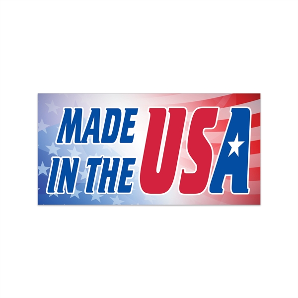 1" x 2" rectangular white static vinyl decal with static backing,... from ASI 56950 Gill Studios Inc / Gill-Line®