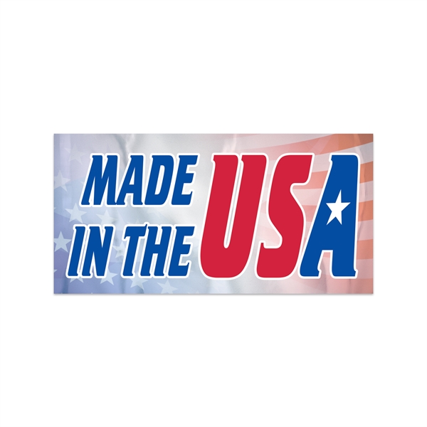 1" x 2" rectangular chrome polyester decal with permanent adhesive backing,... from ASI 56950 Gill Studios Inc / Gill-Line®