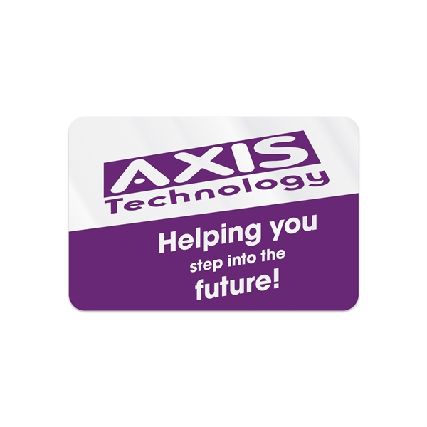 3" x 4 1/2" rectangular shaped clear static vinyl decal with... from ASI 56950 Gill Studios Inc / Gill-Line®