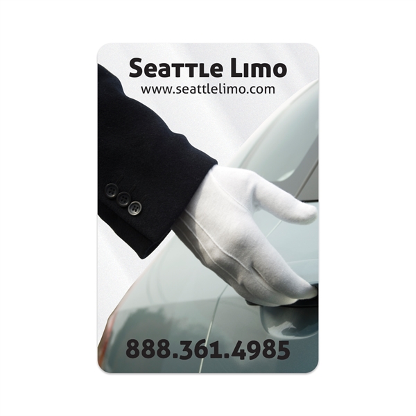 2" x 3" rectangular shaped clear polyester decal with ultra removable... from ASI 56950 Gill Studios Inc / Gill-Line®