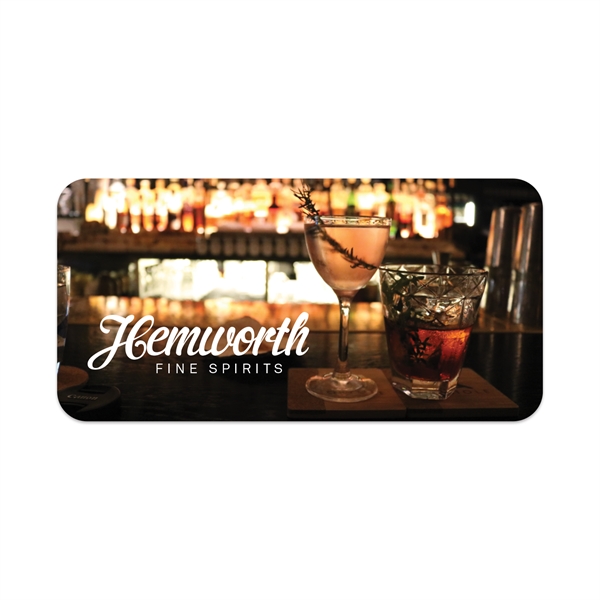 1" x 2" rectangular shaped white vinyl decal with removable adhesive... from ASI 56950 Gill Studios Inc / Gill-Line®