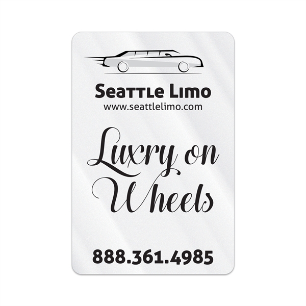 2" x 3" rectangular shaped clear static vinyl decal with static... from ASI 56950 Gill Studios Inc / Gill-Line®