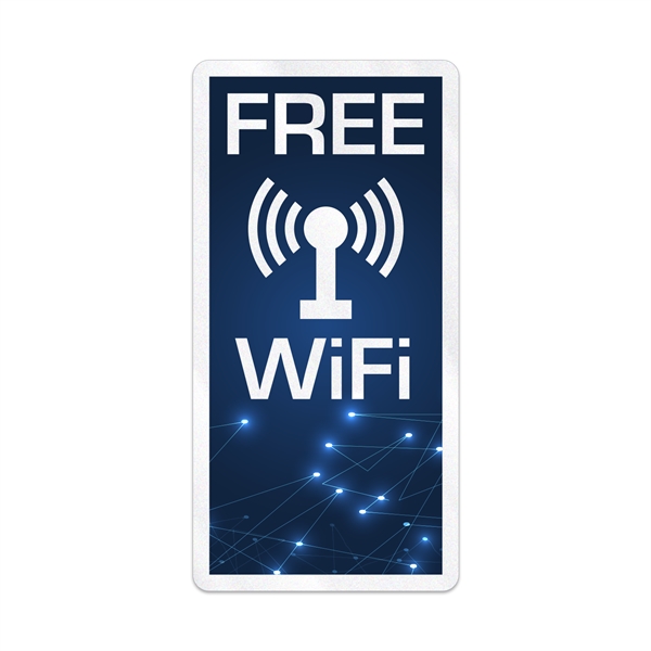 2" x 4" rectangular shaped clear static vinyl decal with static... from ASI 56950 Gill Studios Inc / Gill-Line®