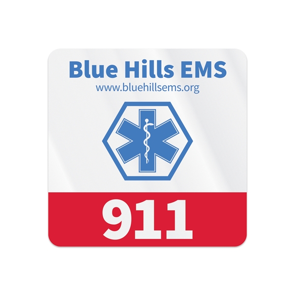 4" x 4" square shaped clear static vinyl with static inside... from ASI 56950 Gill Studios Inc / Gill-Line®