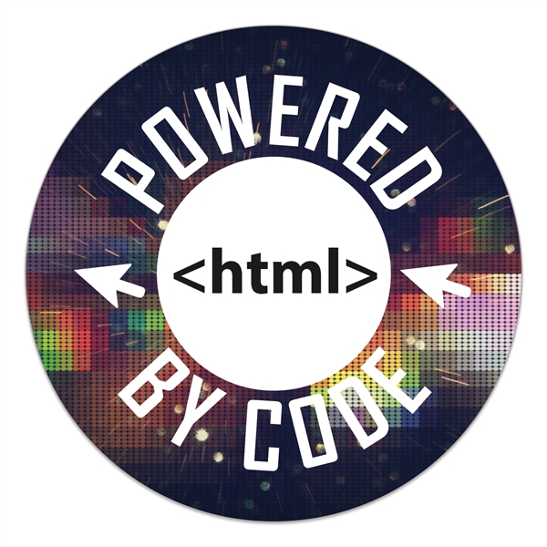 2" round white vinyl decal with ultra removable adhesive backing and... from ASI 56950 Gill Studios Inc / Gill-Line®