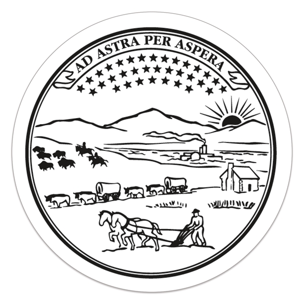 2 1/2" round white static vinyl decal with static backing and... from ASI 56950 Gill Studios Inc / Gill-Line®