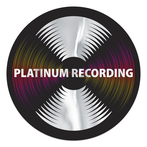 3" round chrome polyester decal with permanent adhesive backing and a... from ASI 56950 Gill Studios Inc / Gill-Line®