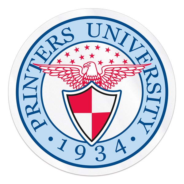 3" round clear static vinyl decal with static backing and a... from ASI 56950 Gill Studios Inc / Gill-Line®