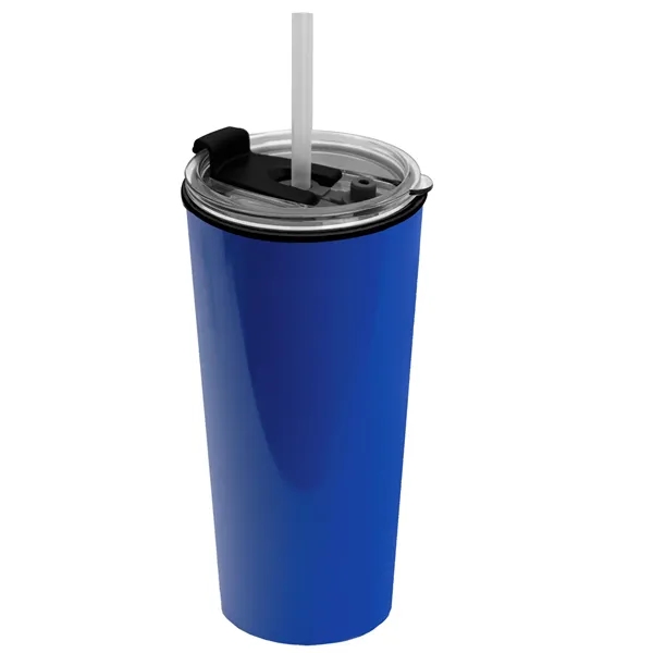 18 oz. Double-Wall Insulated Travel/ Coffee Cup with 2-in-1 Flip and... from ASI 40480 Koozie Group